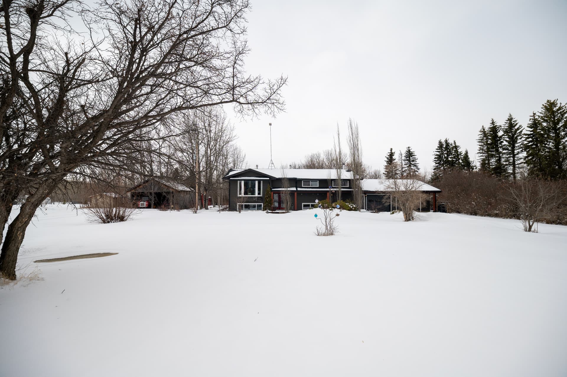 Exterior detail in the country acreage delivery demo