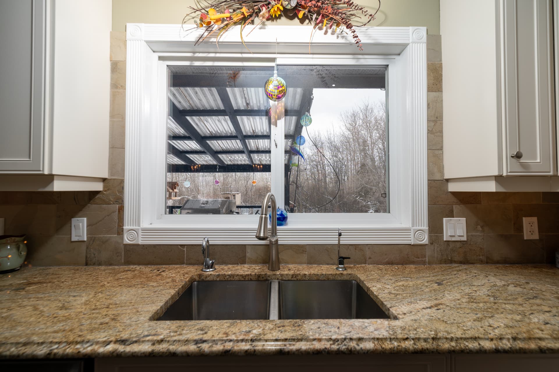 Kitchen detail in the country acreage delivery demo