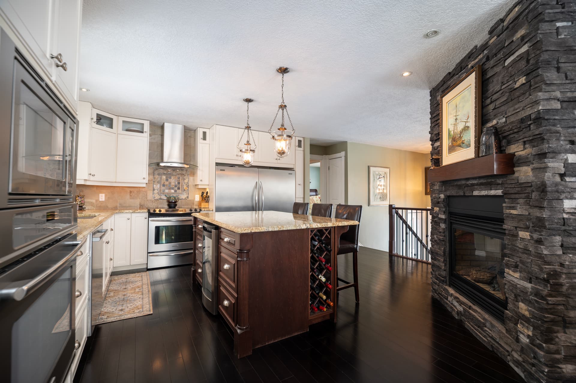 Kitchen perspective in the country acreage delivery demo