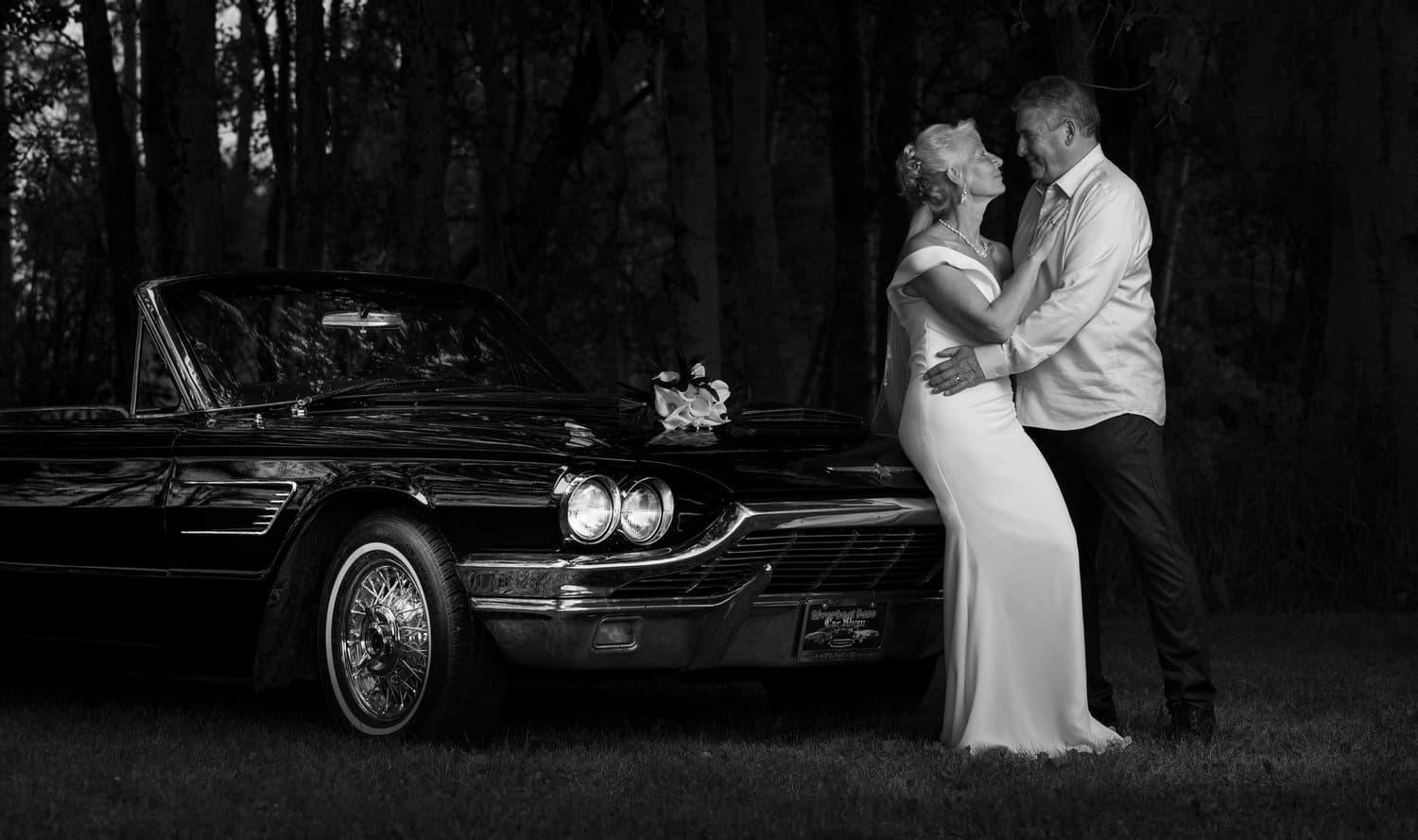 Alberta wedding couple photographed in a wide natural landscape