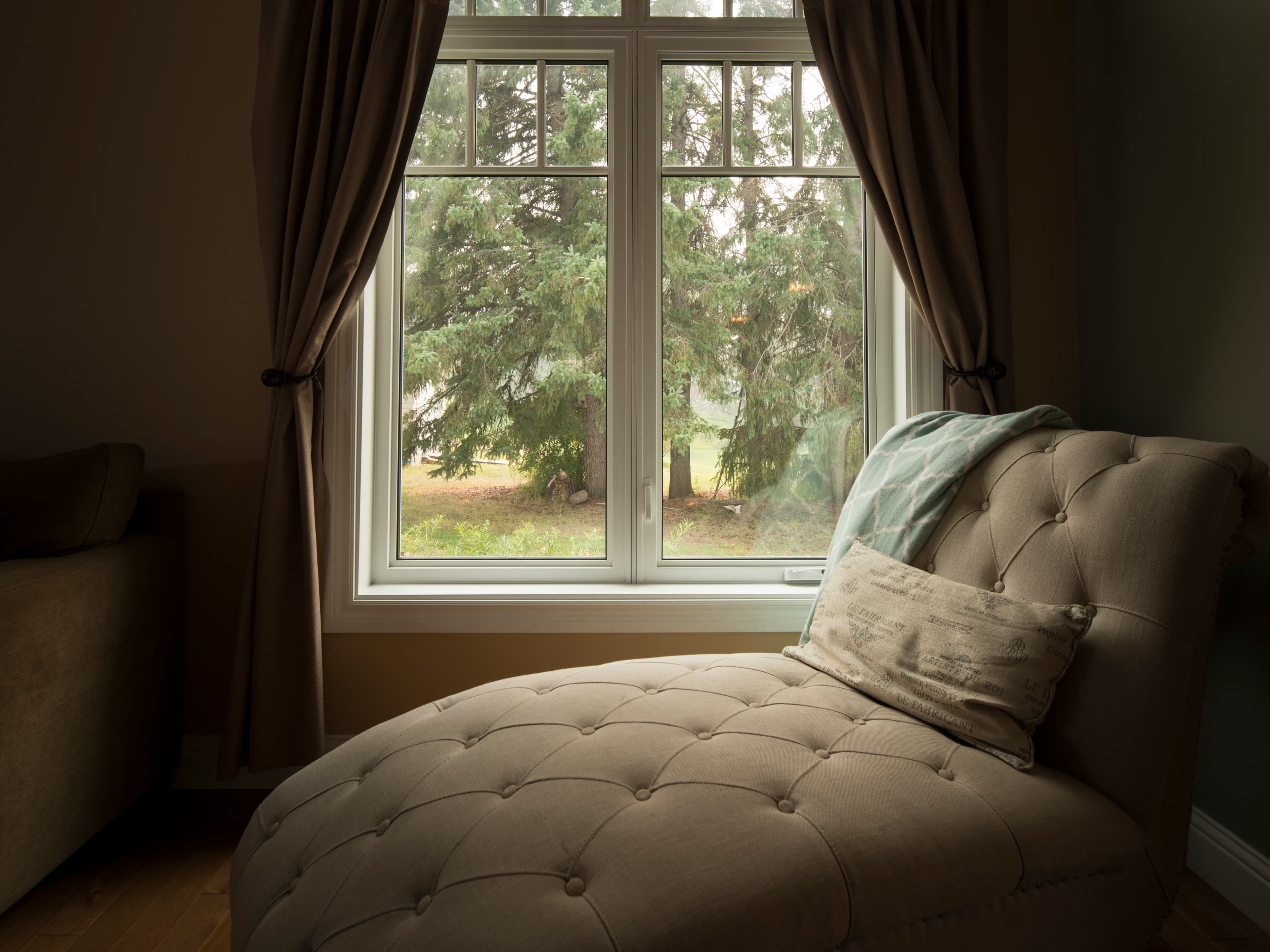 A quiet living room photographed by Back Forty